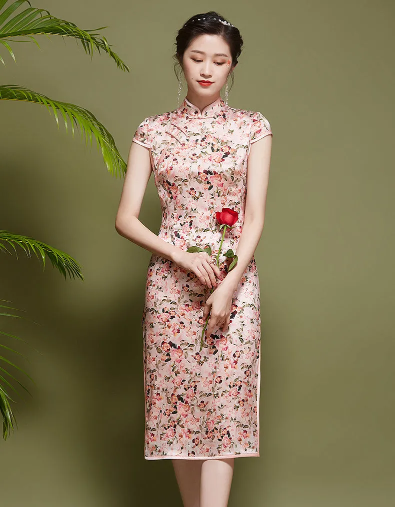 Silk Modification Qipao Cheongsam