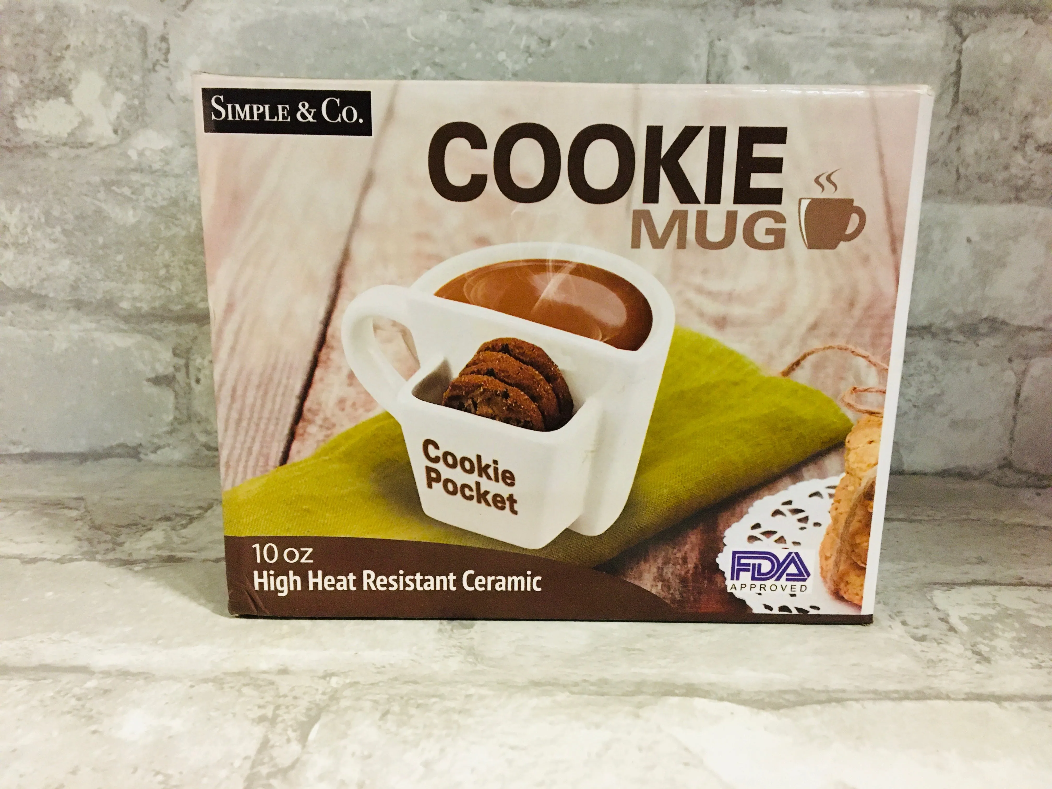 Simple & Co Volar Ideas 10oz Cookie Pocket Mug