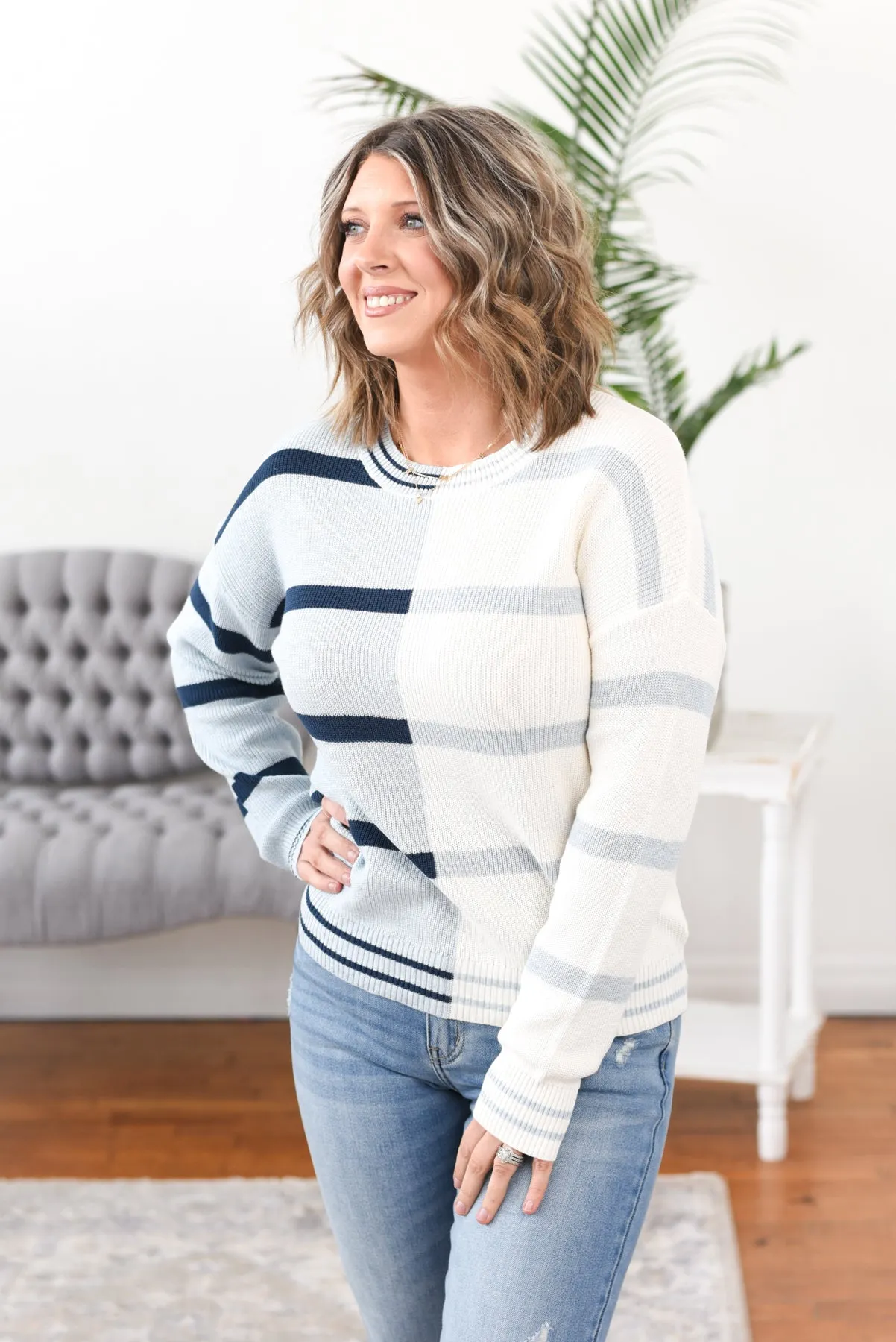 Skye Color Block Sweater
