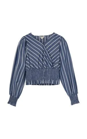 Smocked Wrap Top