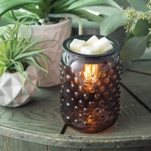 Smokey Hobnail Vintage Bulb Wax Melter