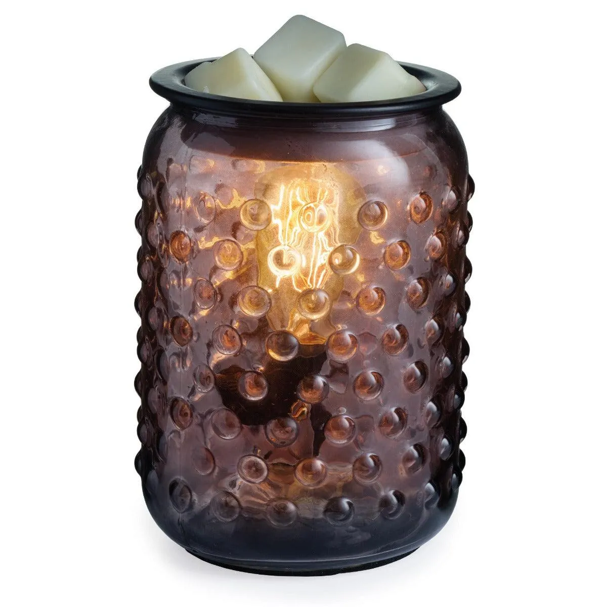 Smokey Hobnail Vintage Bulb Wax Melter