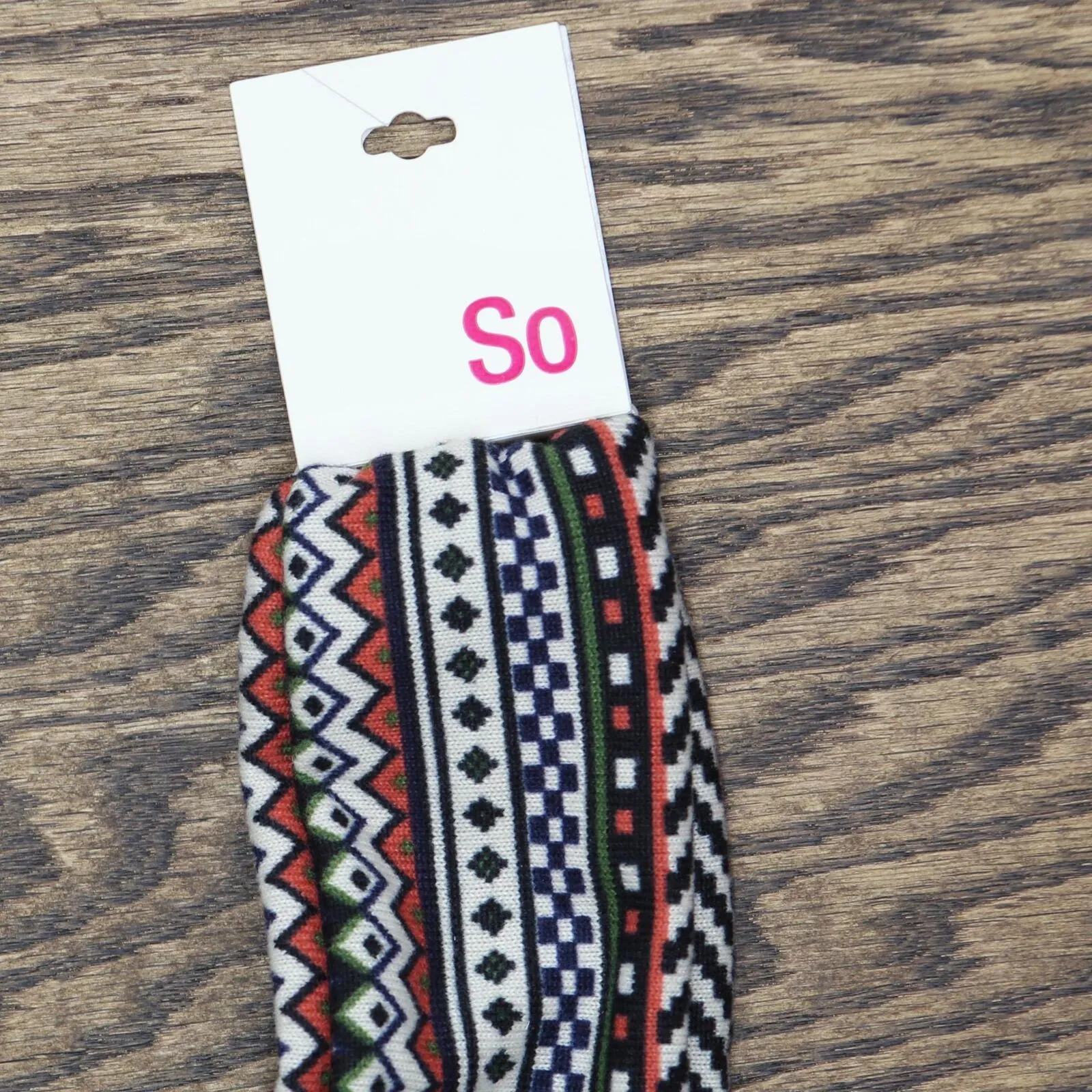 So Women's Geometric Printed Headwrap 1901857 Multicolor One Size