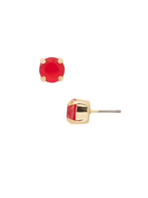 Sorrelli Simple Stud Earrings - Red Carpet