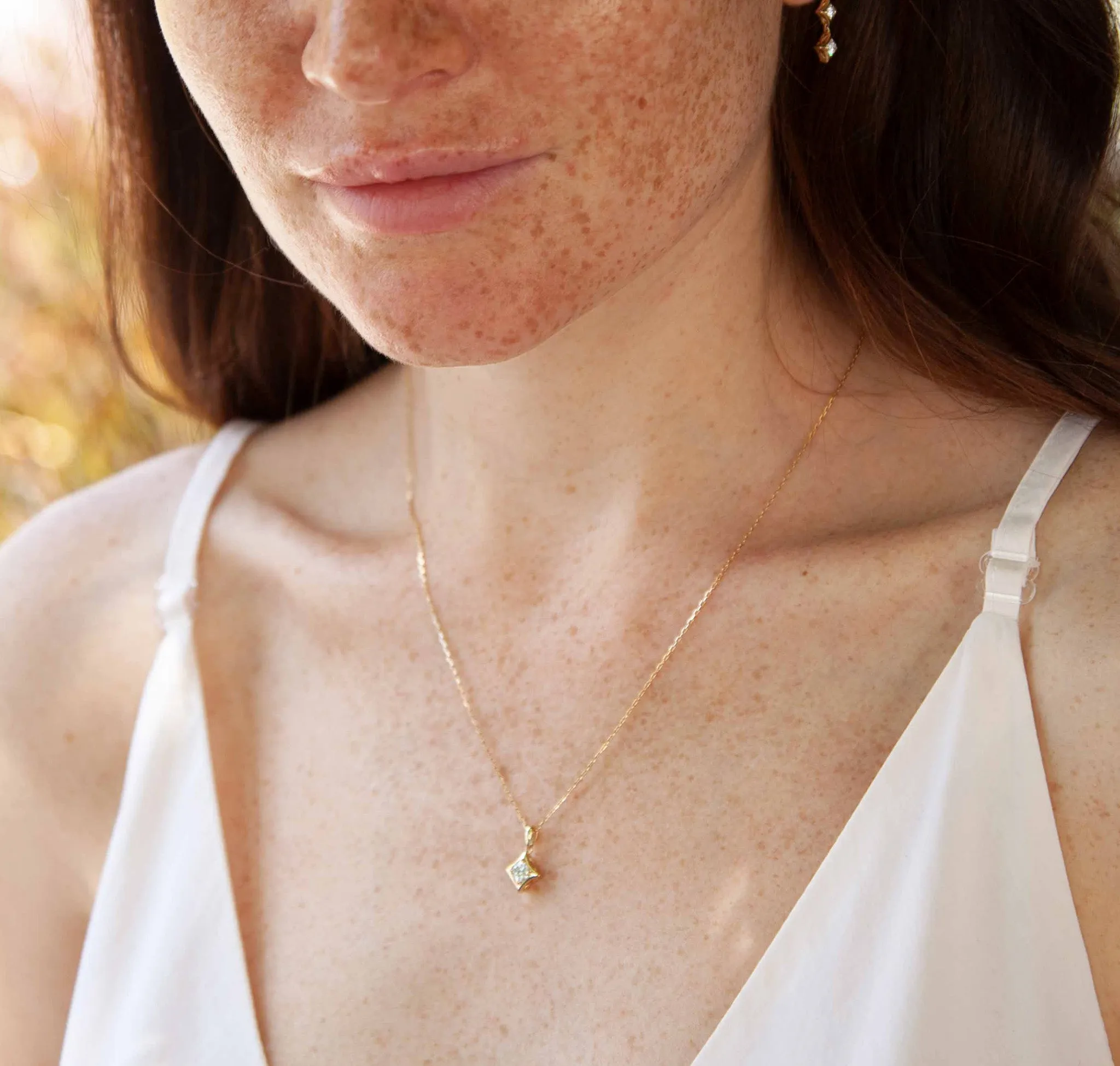 Sparkle 0.28ctw Lab Grown Diamond Pendant <br>  P-00600WHT