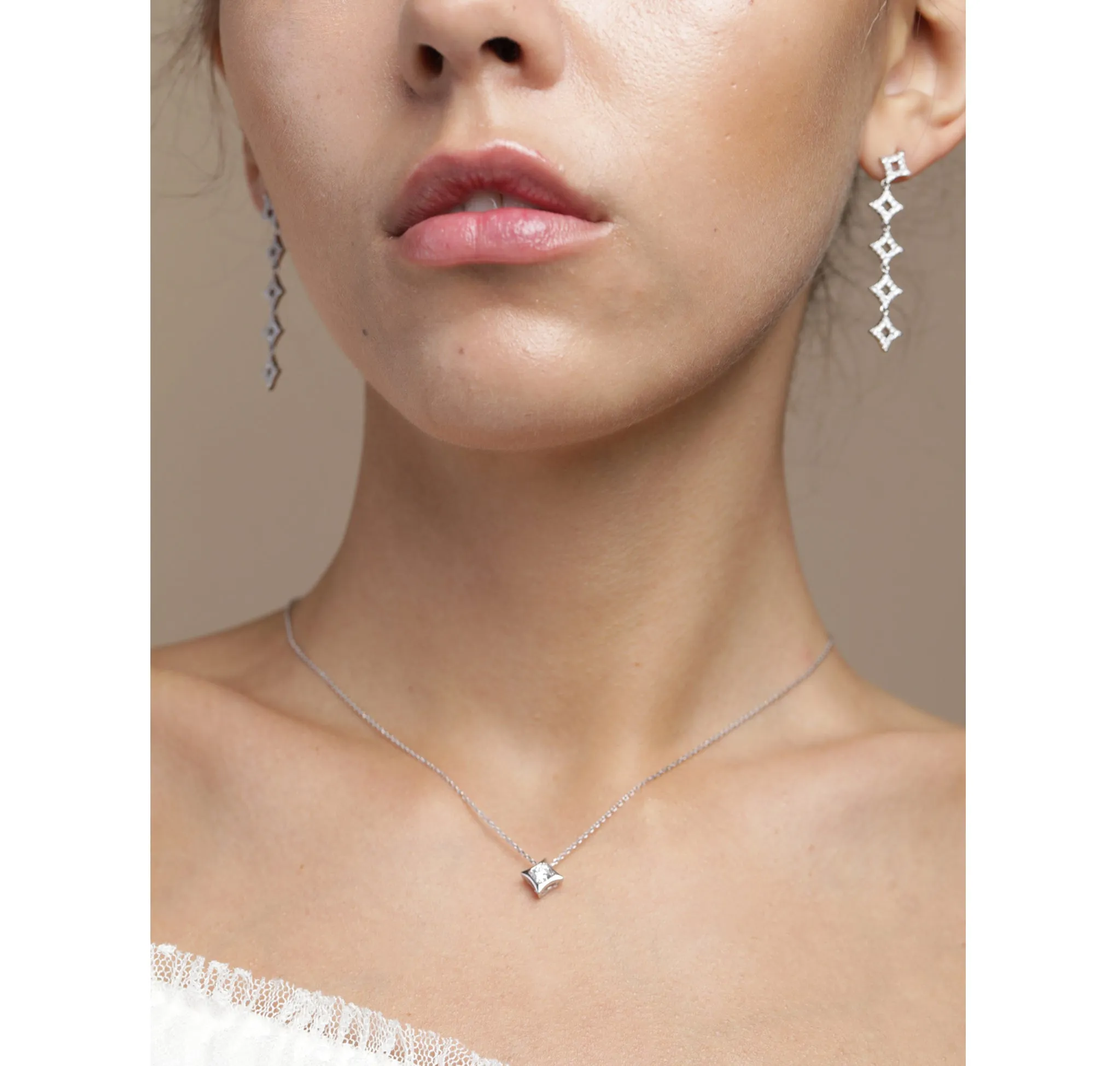 Sparkle 0.31ctw Lab Grown Diamond Pendant <br> P-00615WHT