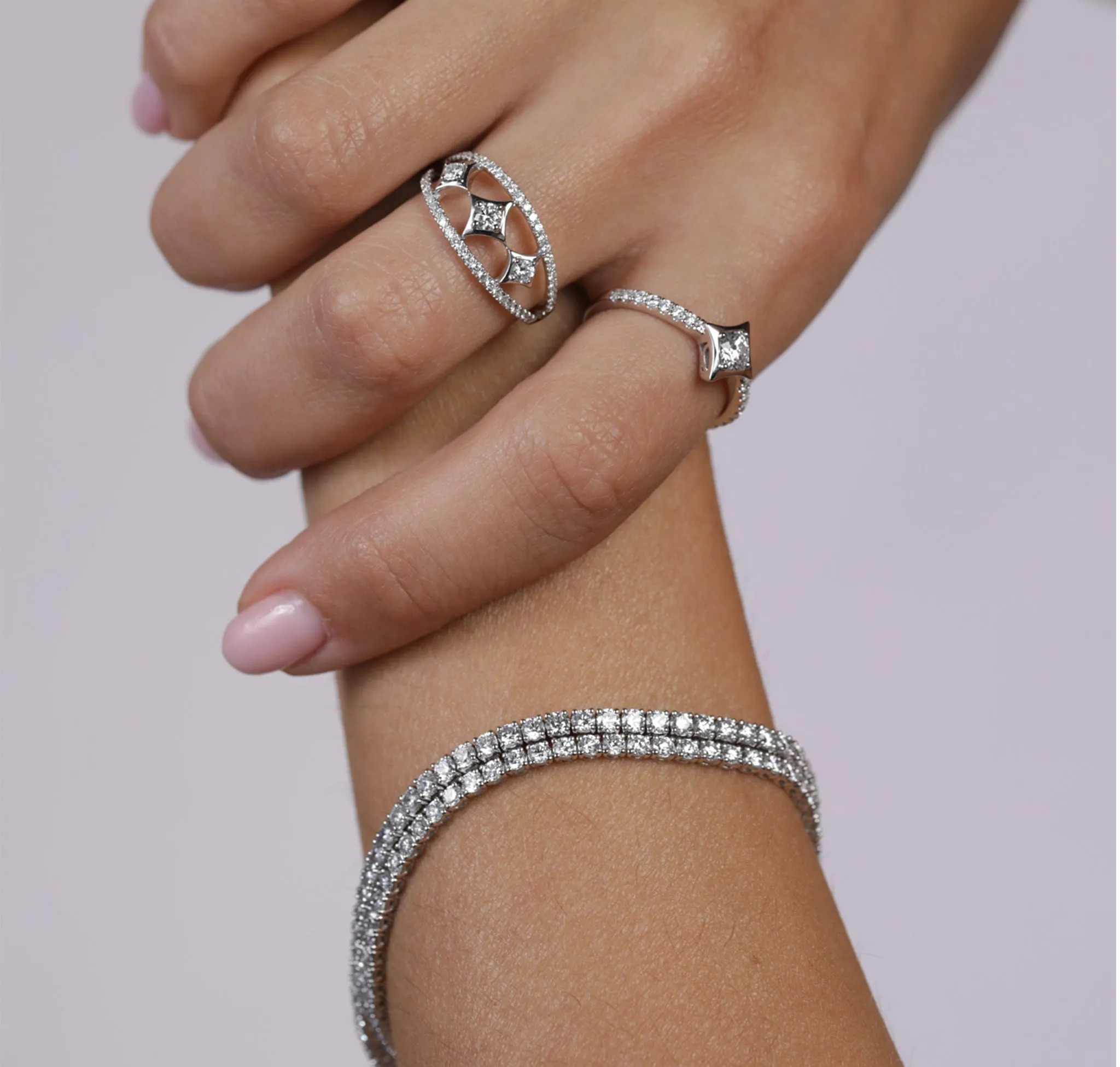 Sparkle 0.53ctw Lab Grown Diamond Ring <br> R-00606WHT