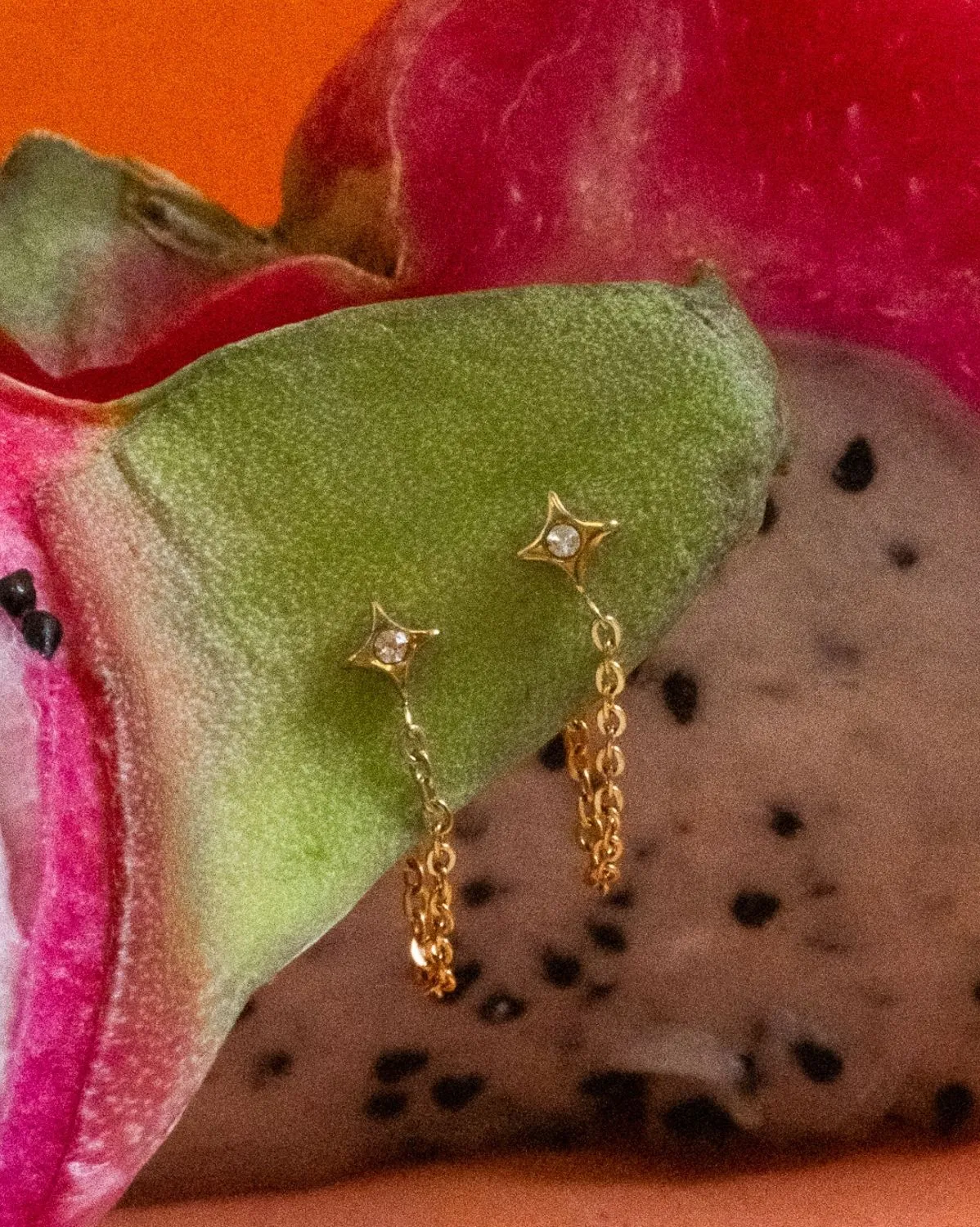 Sparkle Chain Studs