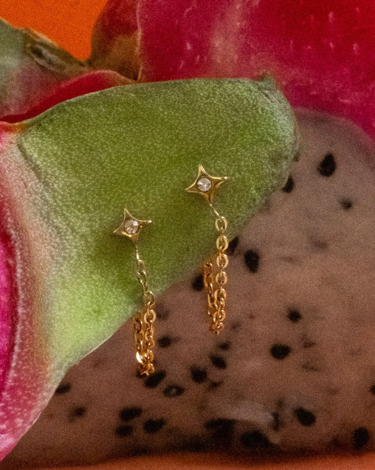 Sparkle Chain Studs