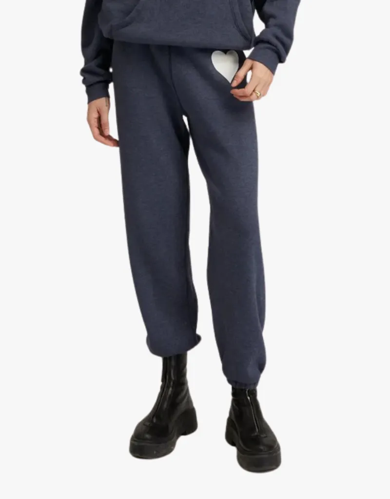 SPRWM Heart Sweatpants in Navy