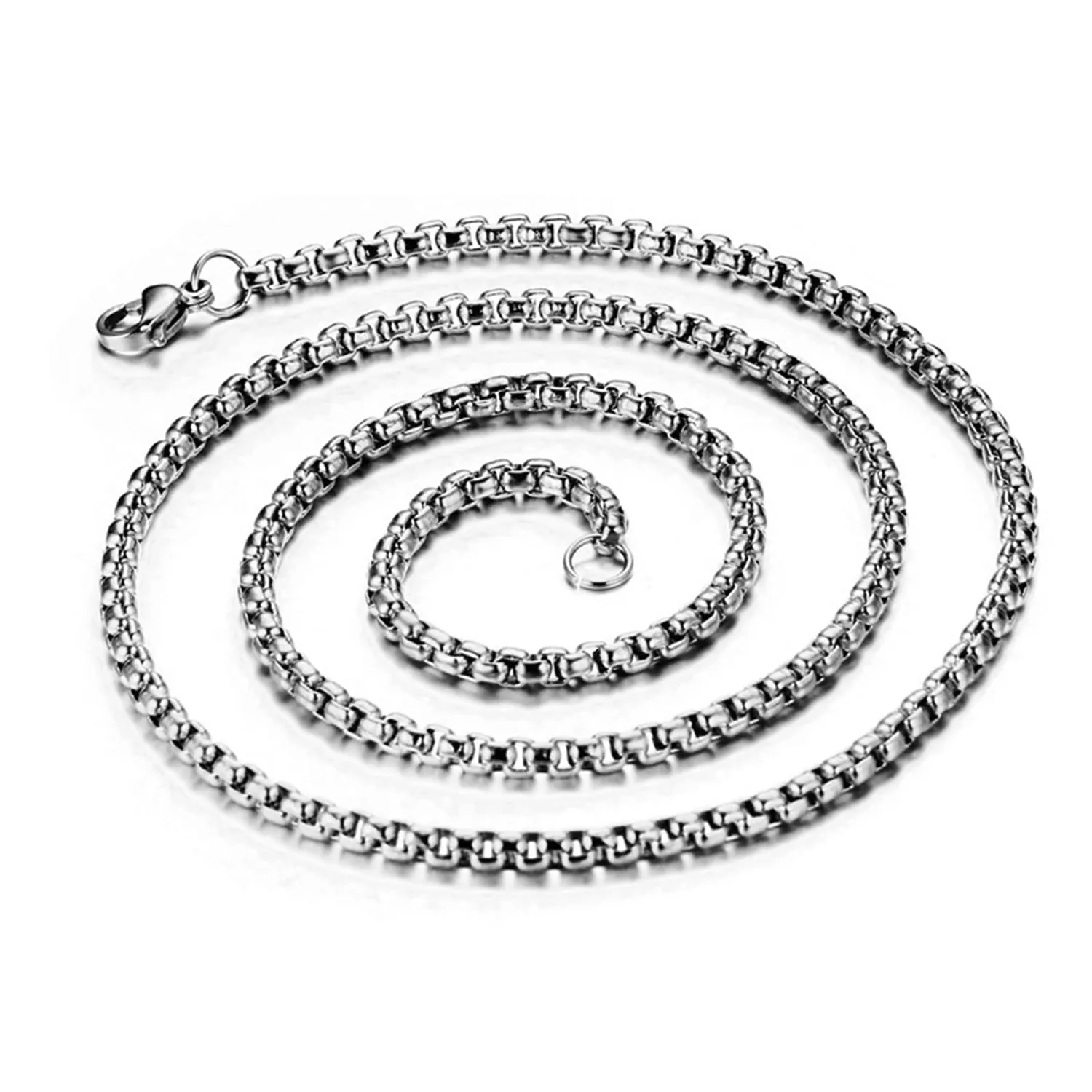 Stainless Steel Geometric Polygon Bull Round Medallion Pendant