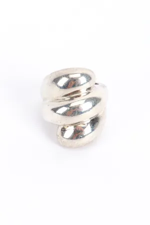 Sterling Silver Twisted Dome Ring