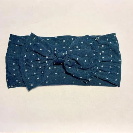 Sugar   Maple Baby Classic Bow Headband Dots
