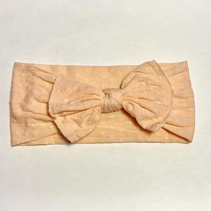Sugar   Maple Baby Classic Bow Headband Dots