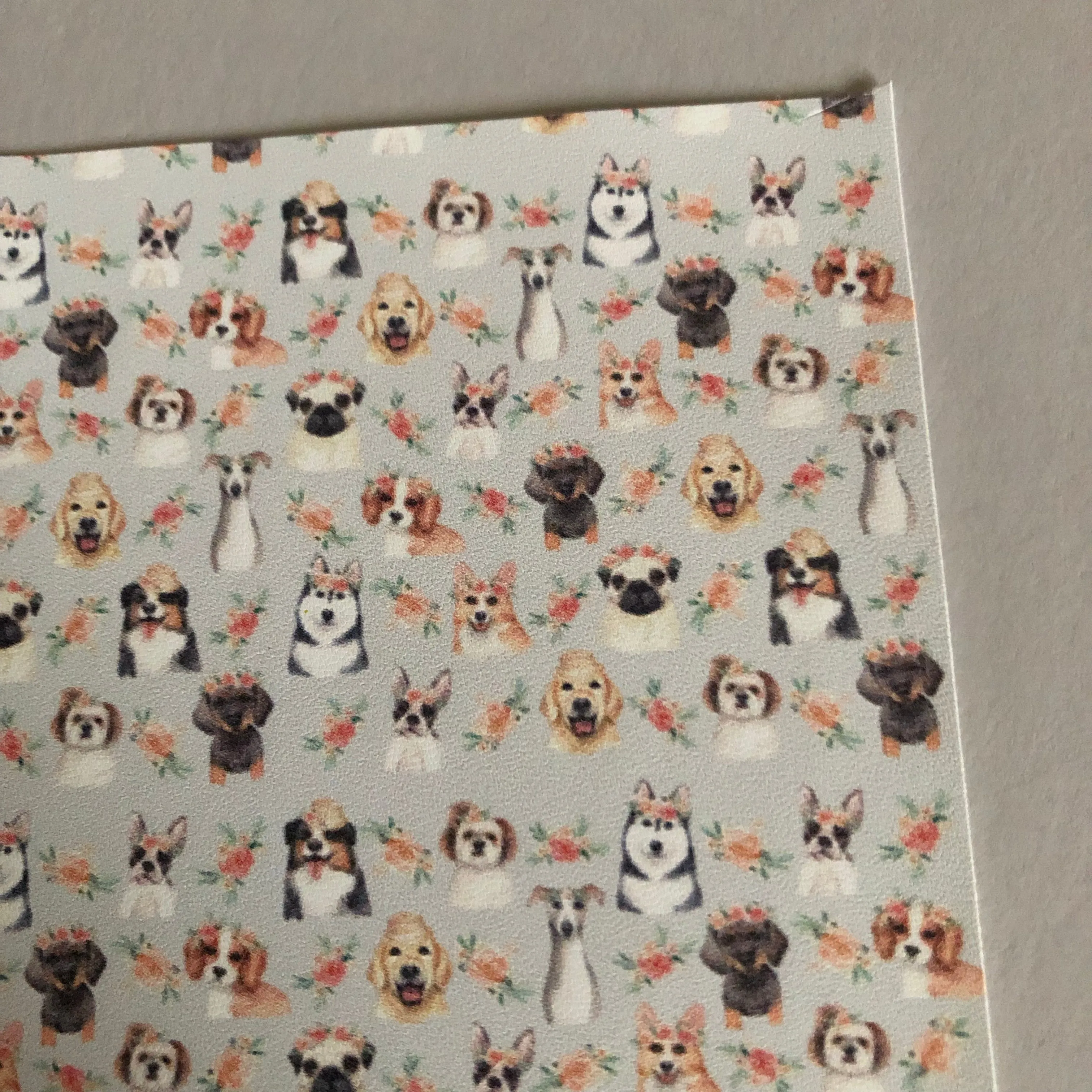 Summer puppies faux leather