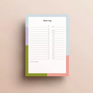 Tagesplaner A5 "Color Block"
