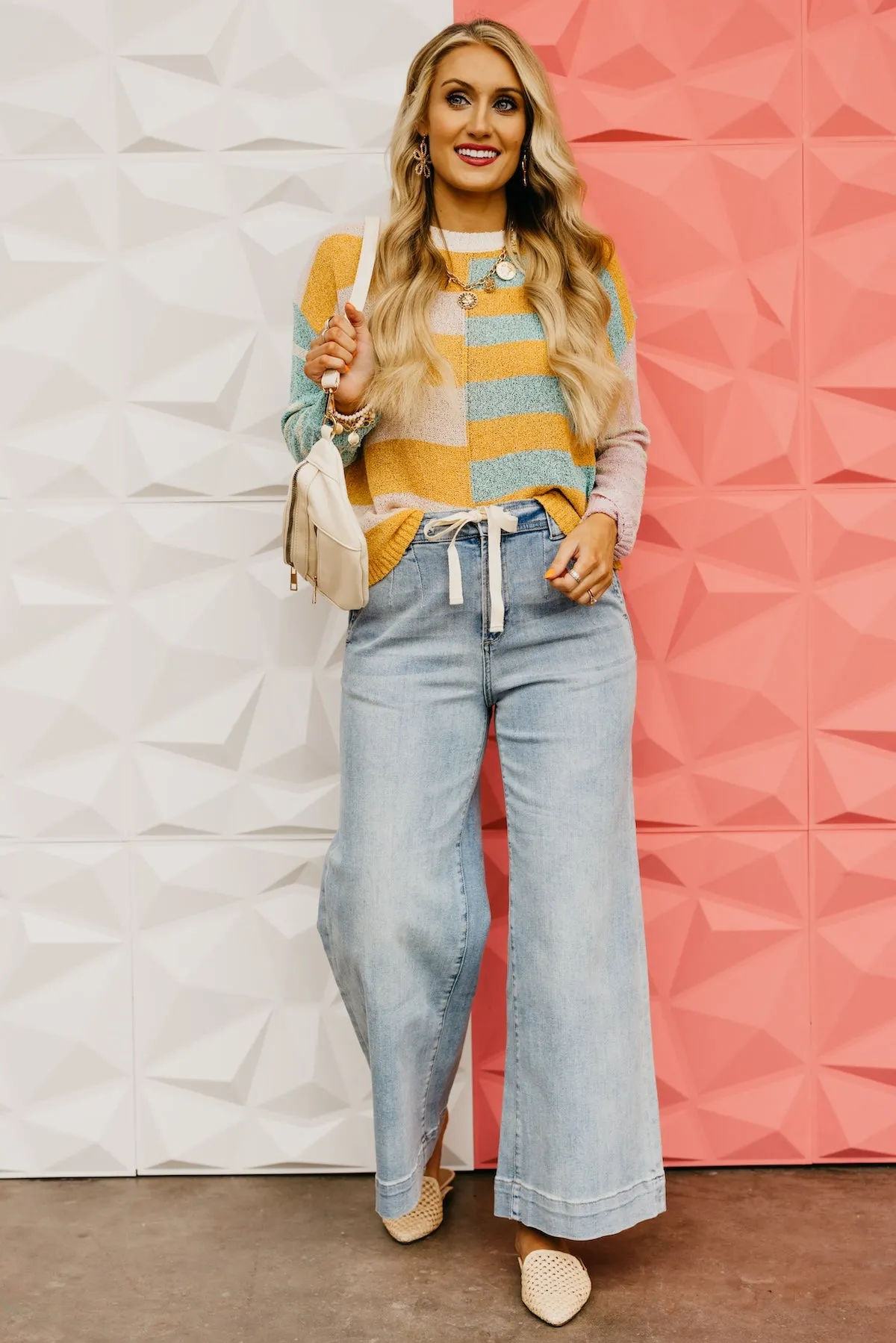 The Mariah Color Block Stripe Sweater