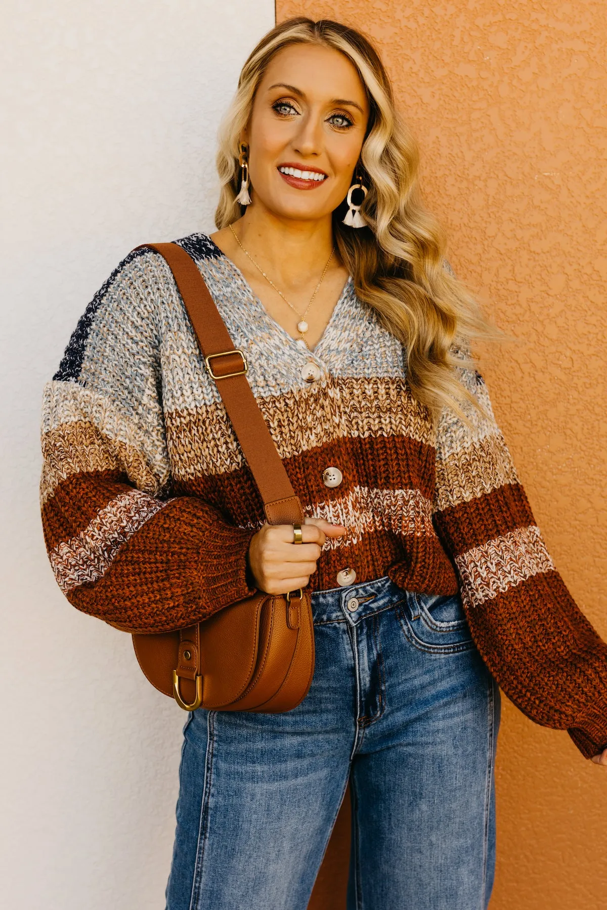 The Samantha Color Block Stripe Cardigan