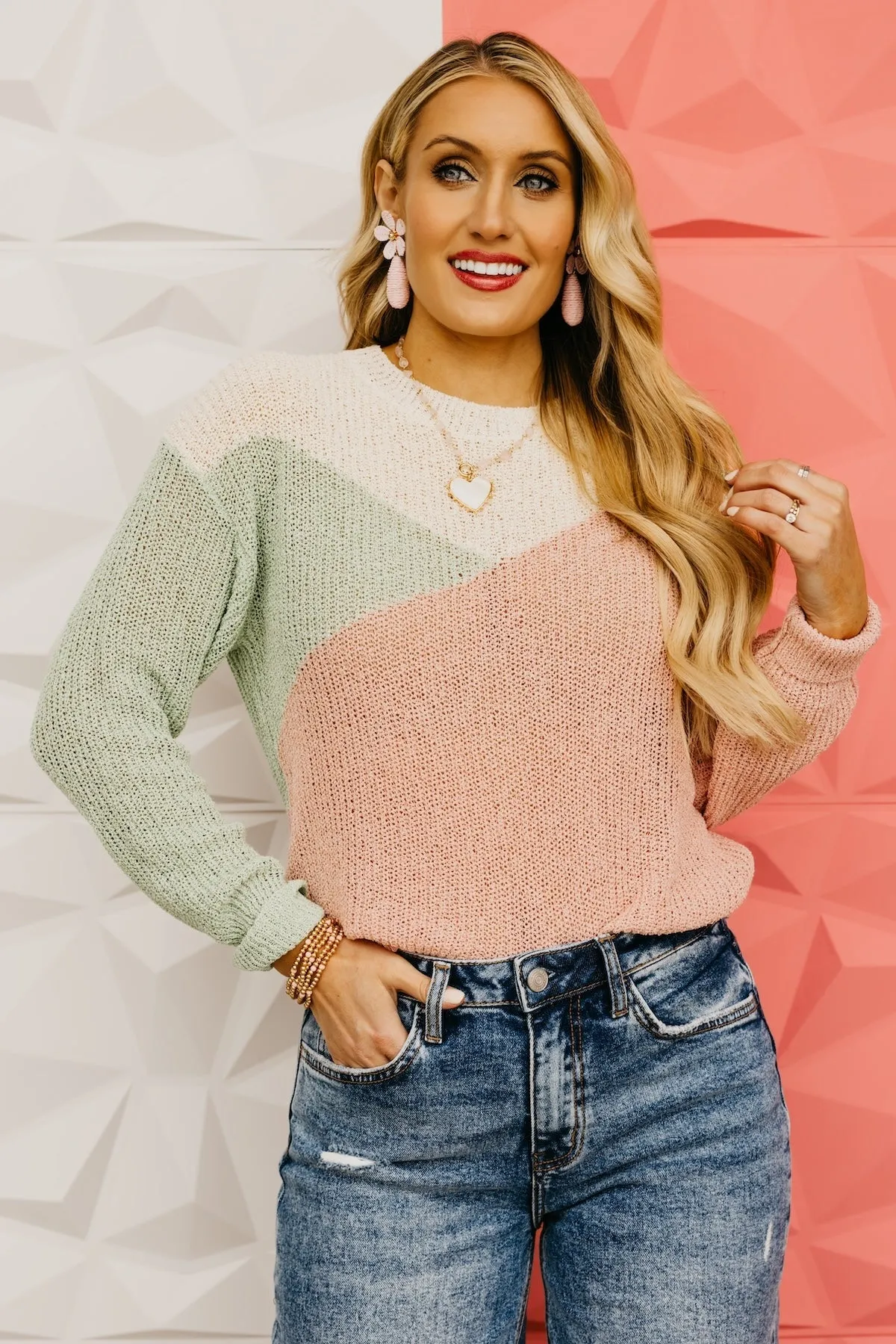 The Timothy Color Block Sweater