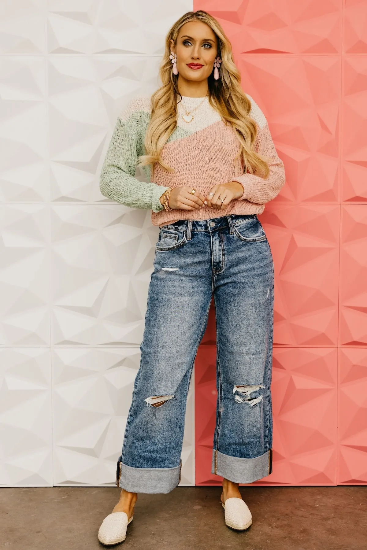 The Timothy Color Block Sweater