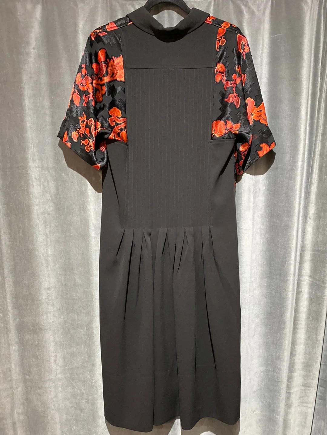 Tory Burch Color Block Pleaded Shirtdress