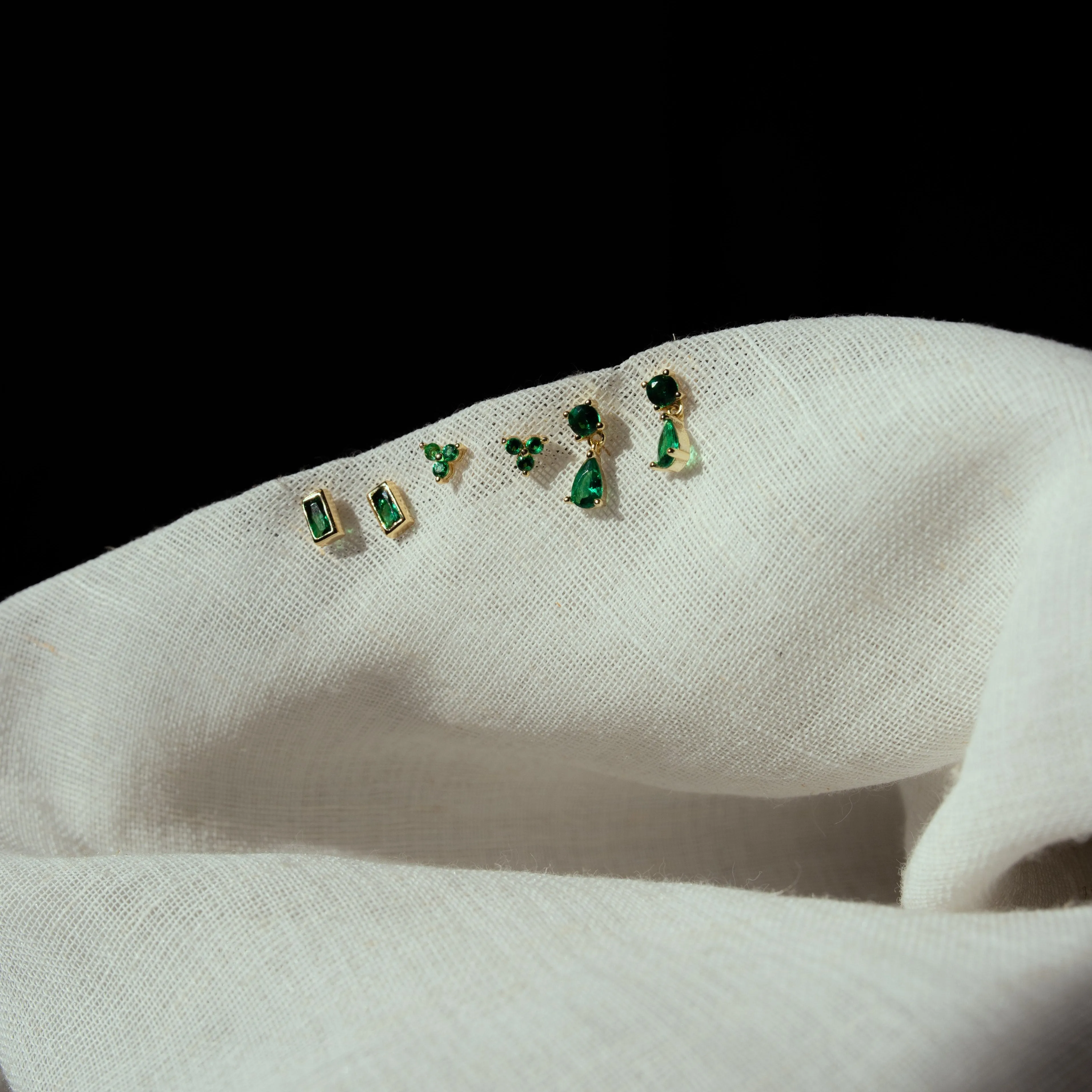 Tri-CZ Prong Studs