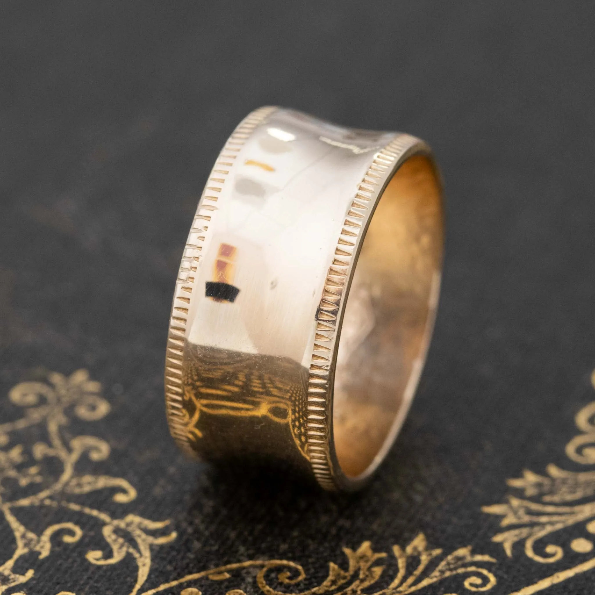 Vintage Wide Gold Band
