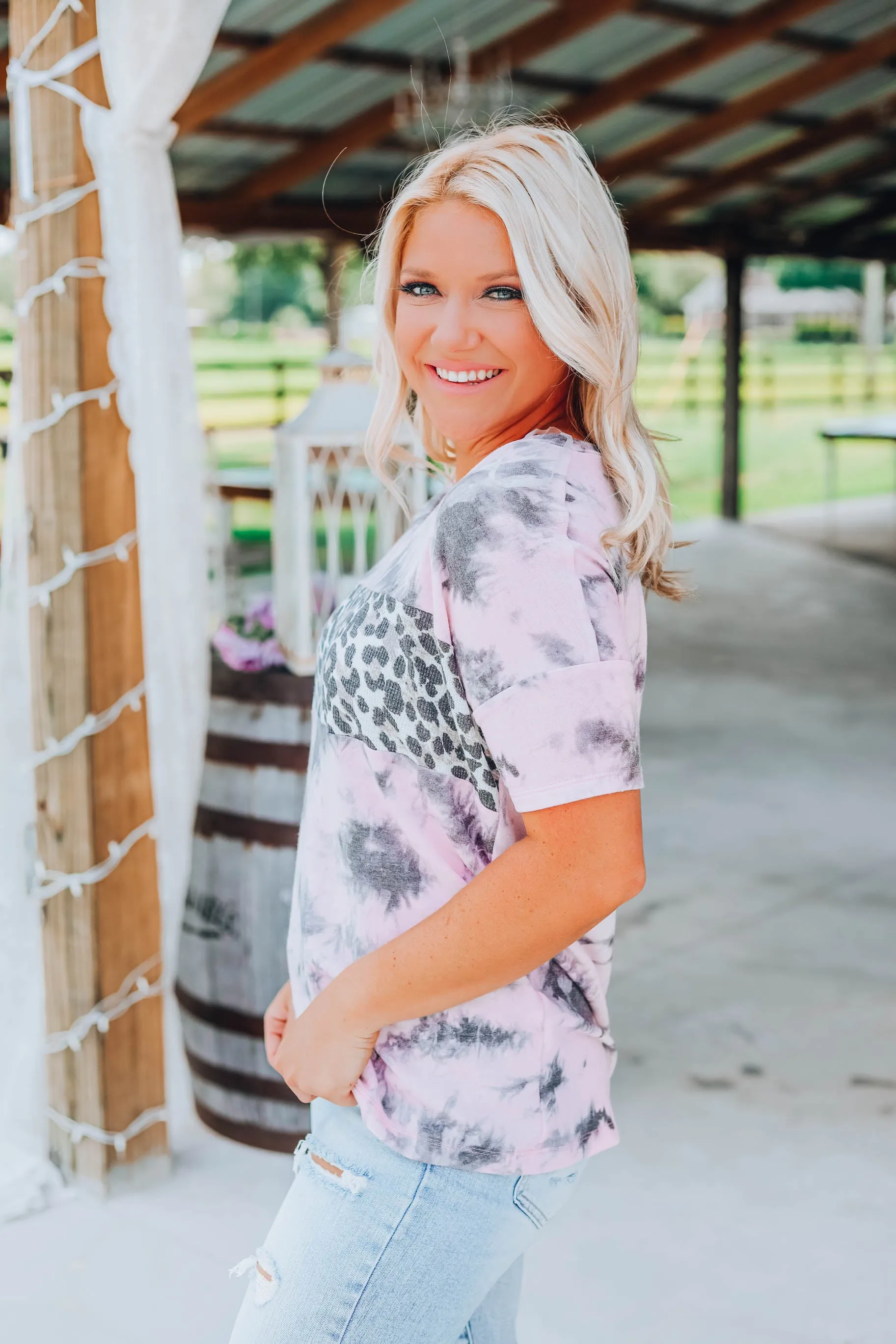 Where To Now Color Block Top