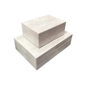 White Bone Tile Box