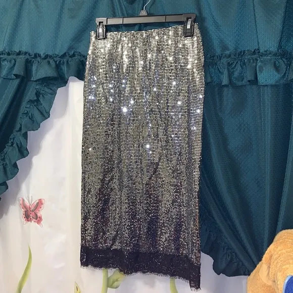 Zara Sequin Skirt