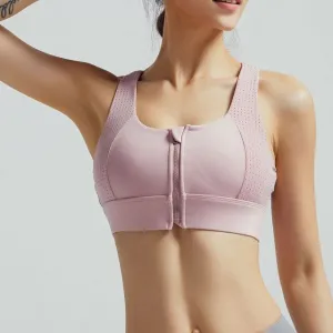 Zipper Fitness Bra